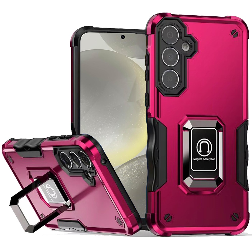 For Samsung Galaxy S25 Ultra Hybrid Magnetic Ring Holder Stand Rugged Case Cover - Picture 73 of 91