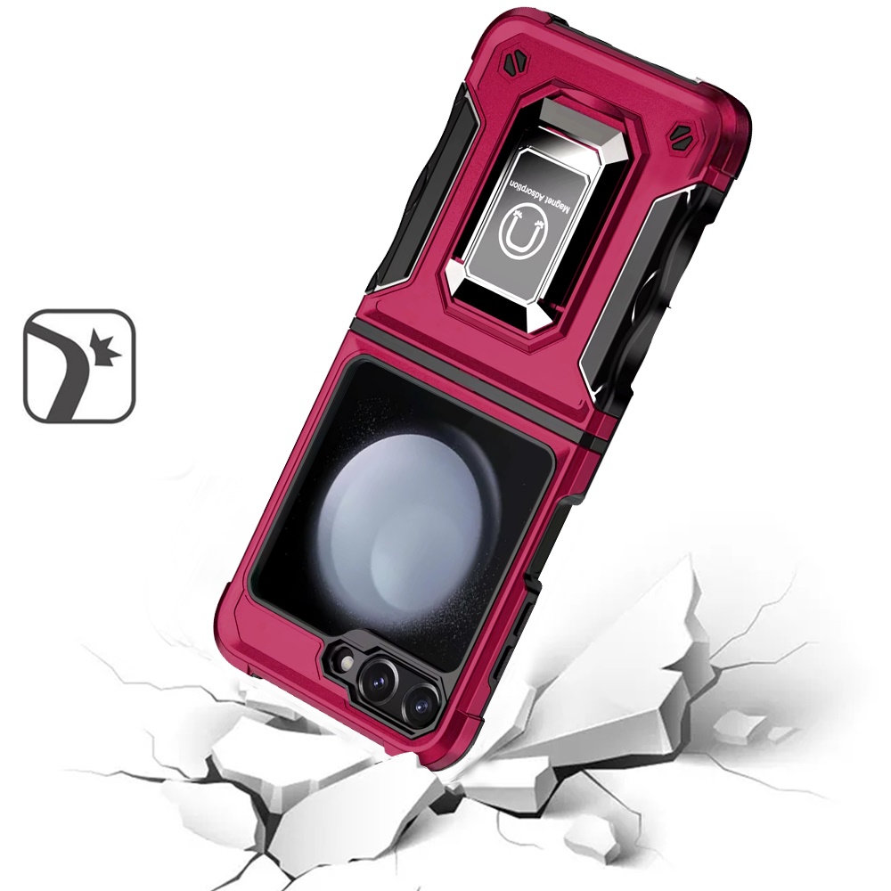 For Samsung Galaxy S25 Ultra Hybrid Magnetic Ring Holder Stand Rugged Case Cover - Picture 77 of 91