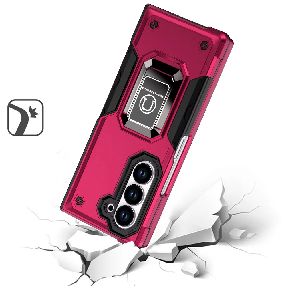 For Samsung Galaxy S25 Ultra Hybrid Magnetic Ring Holder Stand Rugged Case Cover - Picture 80 of 91