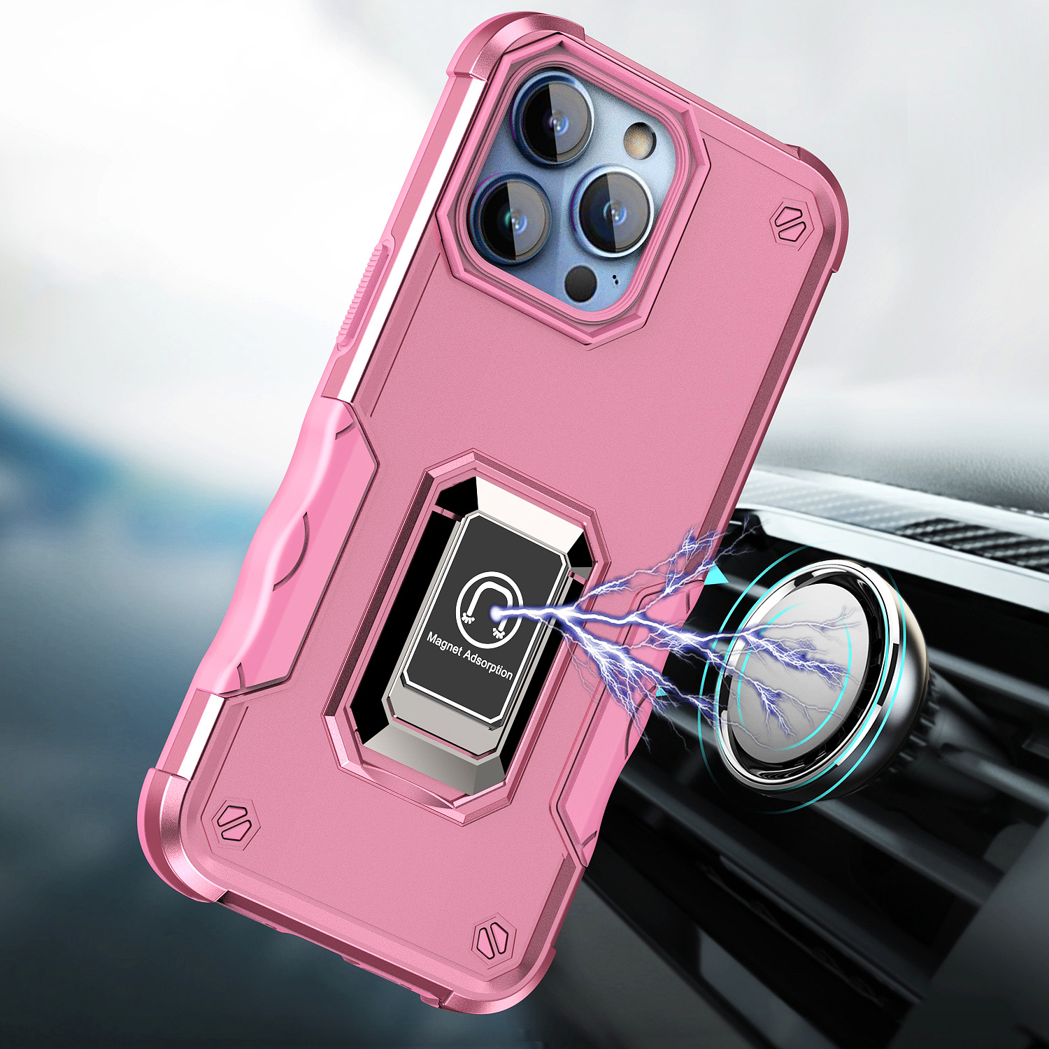 For Samsung Galaxy S25 Ultra Hybrid Magnetic Ring Holder Stand Rugged Case Cover - Picture 87 of 91