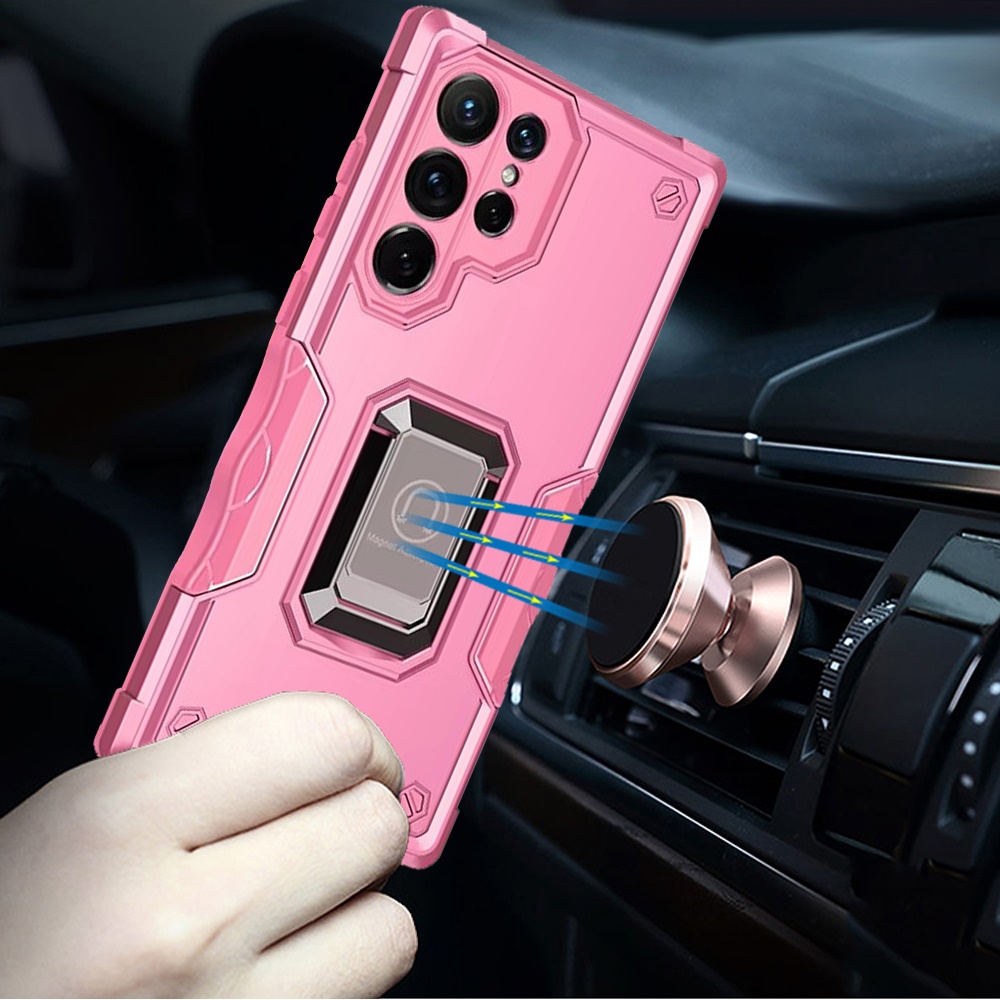 For Samsung Galaxy S25 Ultra Hybrid Magnetic Ring Holder Stand Rugged Case Cover - Picture 84 of 91