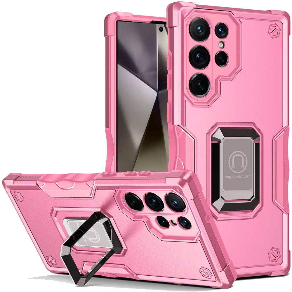 For Samsung Galaxy S25 Ultra Hybrid Magnetic Ring Holder Stand Rugged Case Cover - Picture 82 of 91
