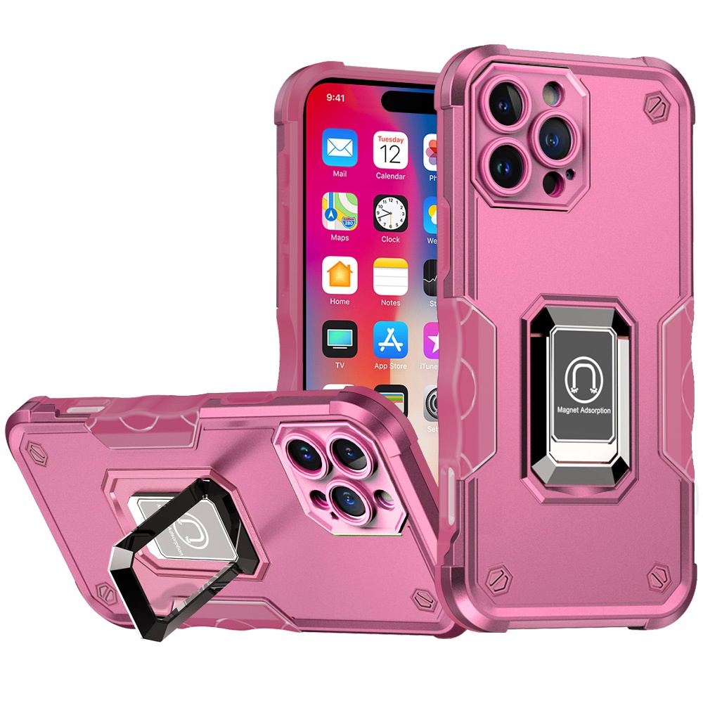 For Samsung Galaxy S25 Ultra Hybrid Magnetic Ring Holder Stand Rugged Case Cover - Picture 88 of 91