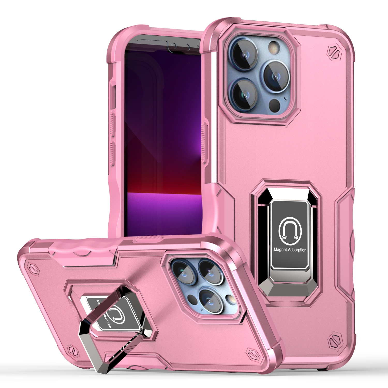 For Samsung Galaxy S25 Ultra Hybrid Magnetic Ring Holder Stand Rugged Case Cover - Picture 86 of 91