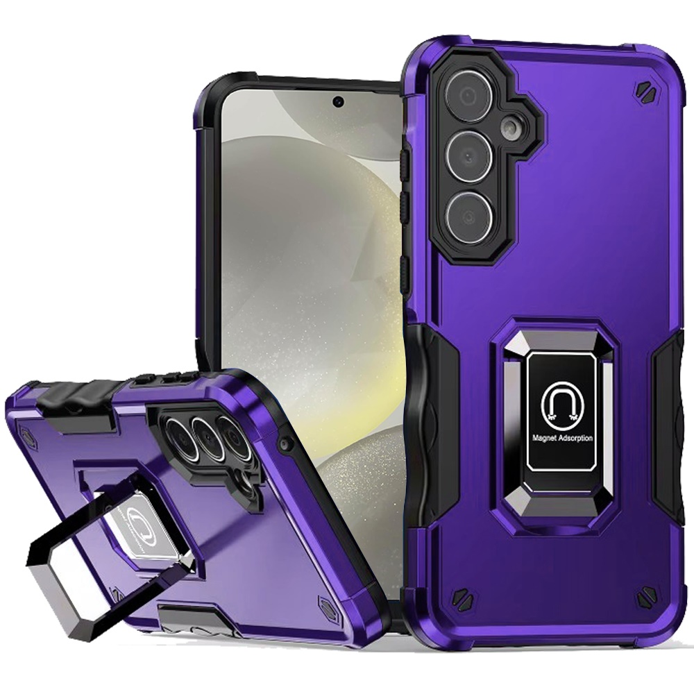 For Samsung Galaxy S25 Ultra Hybrid Magnetic Ring Holder Stand Rugged Case Cover - Picture 33 of 91
