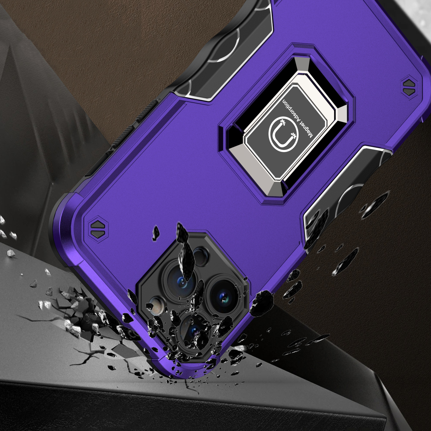 For Samsung Galaxy S25 Ultra Hybrid Magnetic Ring Holder Stand Rugged Case Cover - Picture 37 of 91
