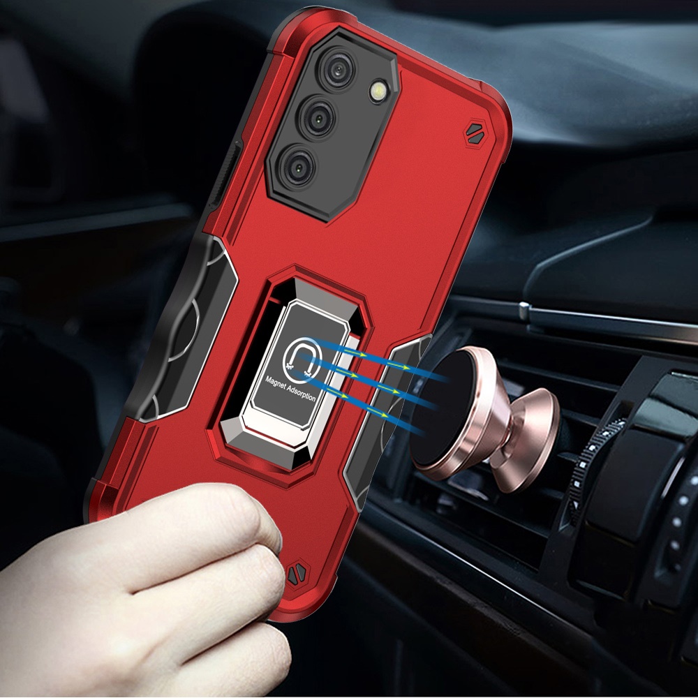 For Samsung Galaxy S25 Ultra Hybrid Magnetic Ring Holder Stand Rugged Case Cover - Picture 51 of 91