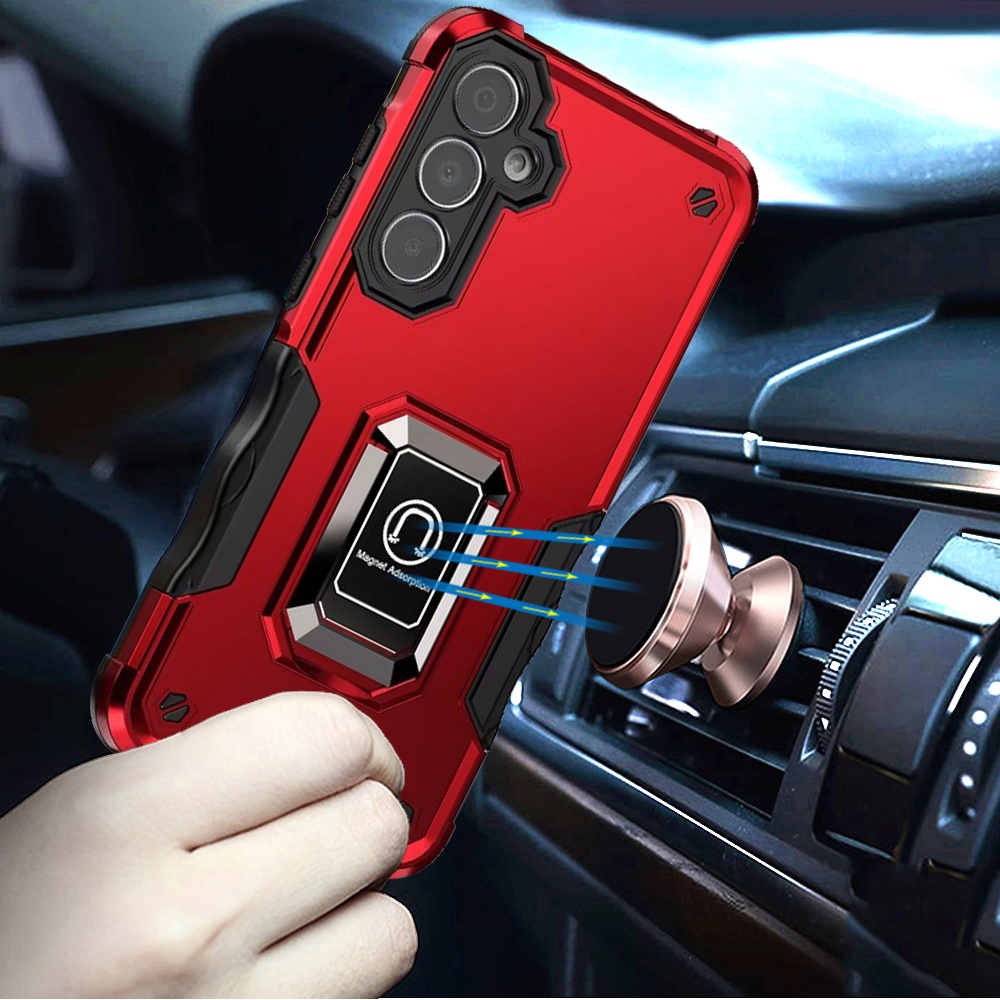 For Samsung Galaxy S25 Ultra Hybrid Magnetic Ring Holder Stand Rugged Case Cover - Picture 44 of 91