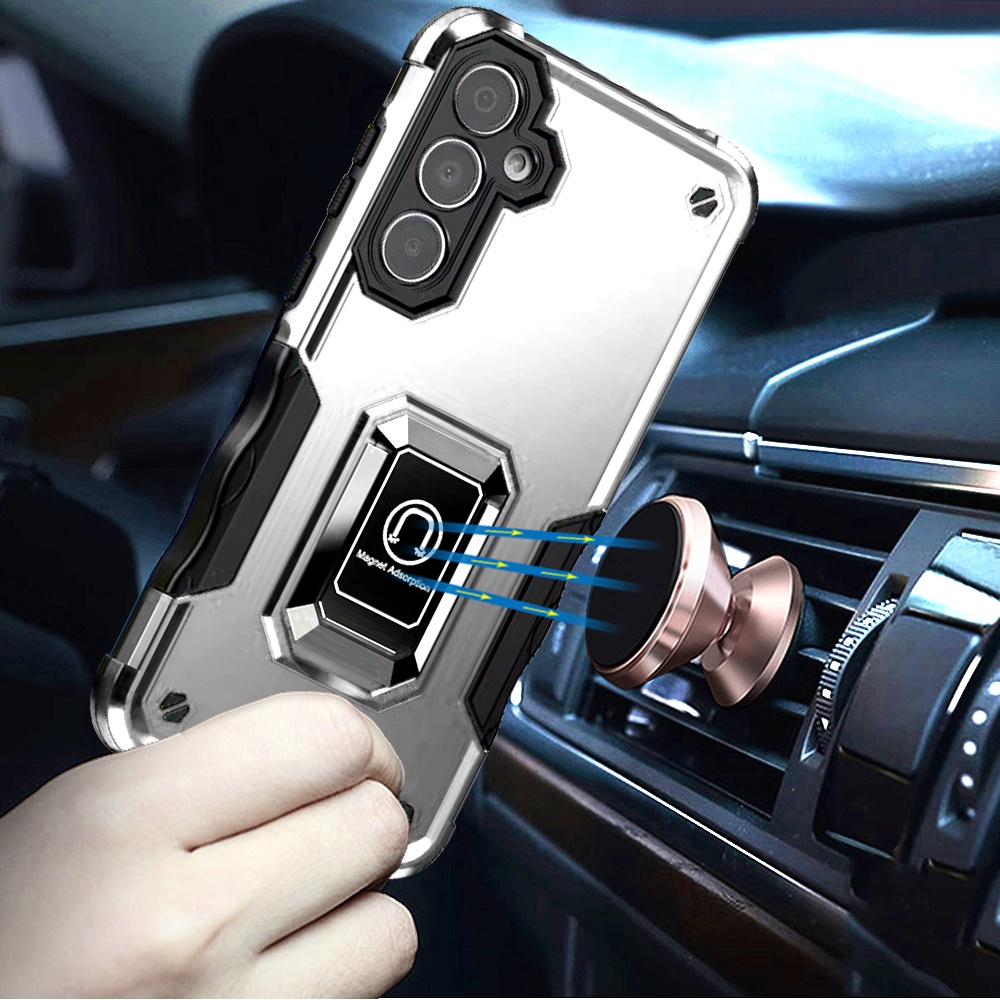 For Samsung Galaxy S25 Ultra Hybrid Magnetic Ring Holder Stand Rugged Case Cover - Picture 64 of 91