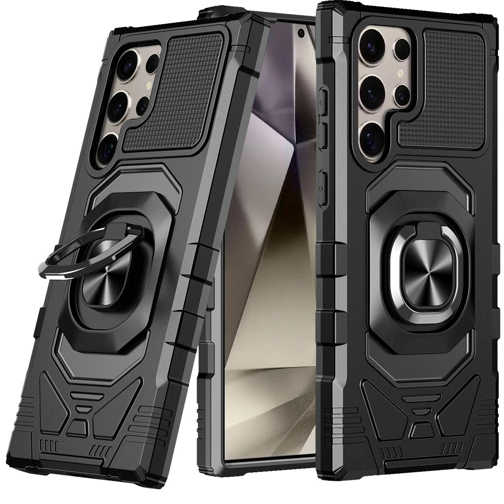 Für Samsung Galaxy S25 Ultra Hybrid Dual Layer Ring Ständer TPU Robust Case Hülle - Bild 9 von 80