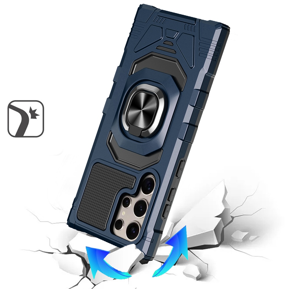 Für Samsung Galaxy S25 Ultra Hybrid Dual Layer Ring Ständer TPU Robust Case Hülle - Bild 22 von 80