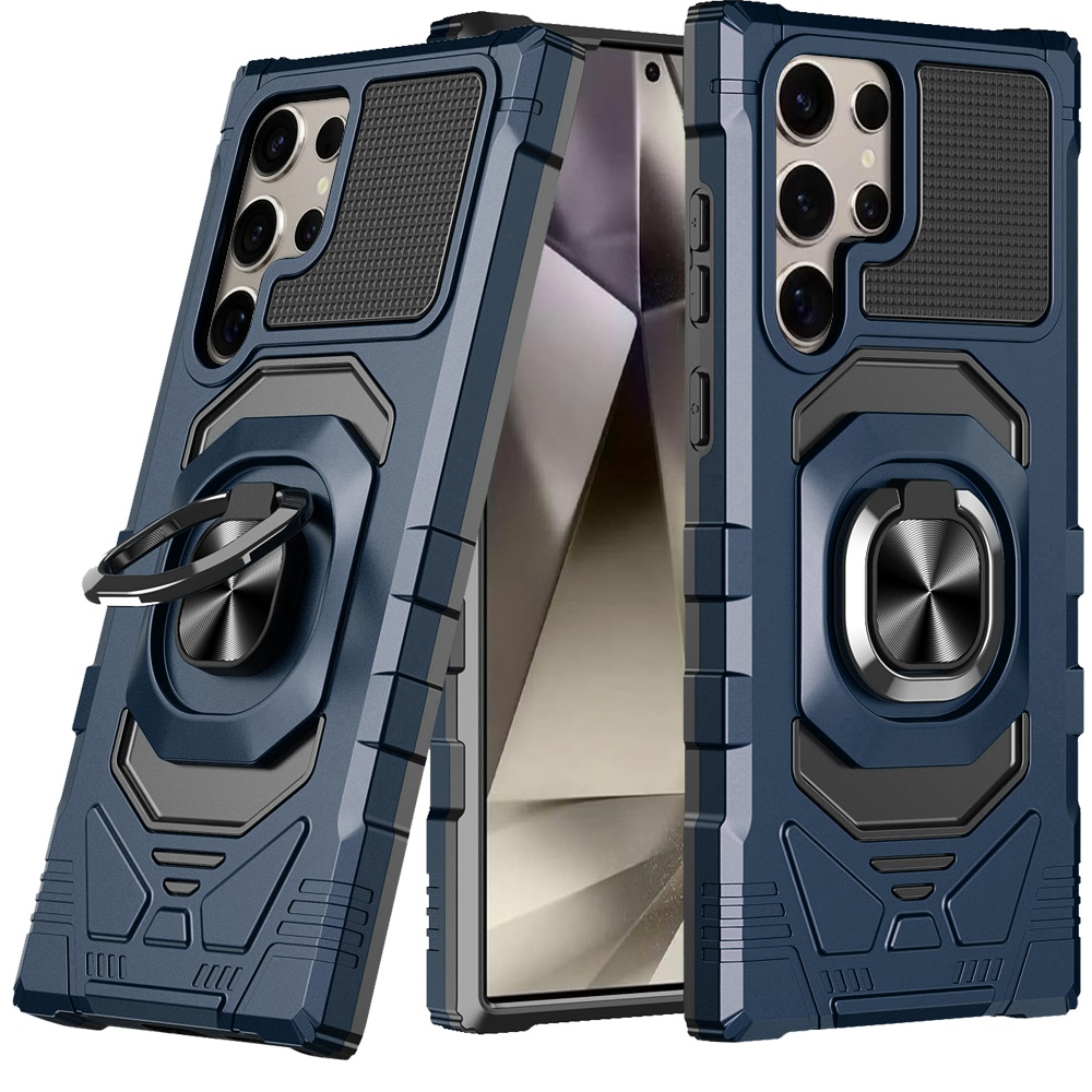 Für Samsung Galaxy S25 Ultra Hybrid Dual Layer Ring Ständer TPU Robust Case Hülle - Bild 21 von 80