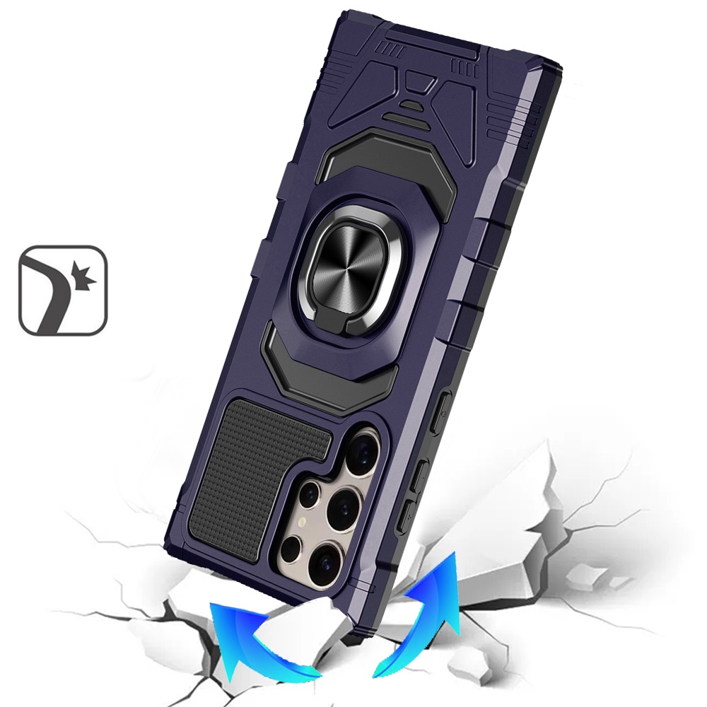 Für Samsung Galaxy S25 Ultra Hybrid Dual Layer Ring Ständer TPU Robust Case Hülle - Bild 46 von 80