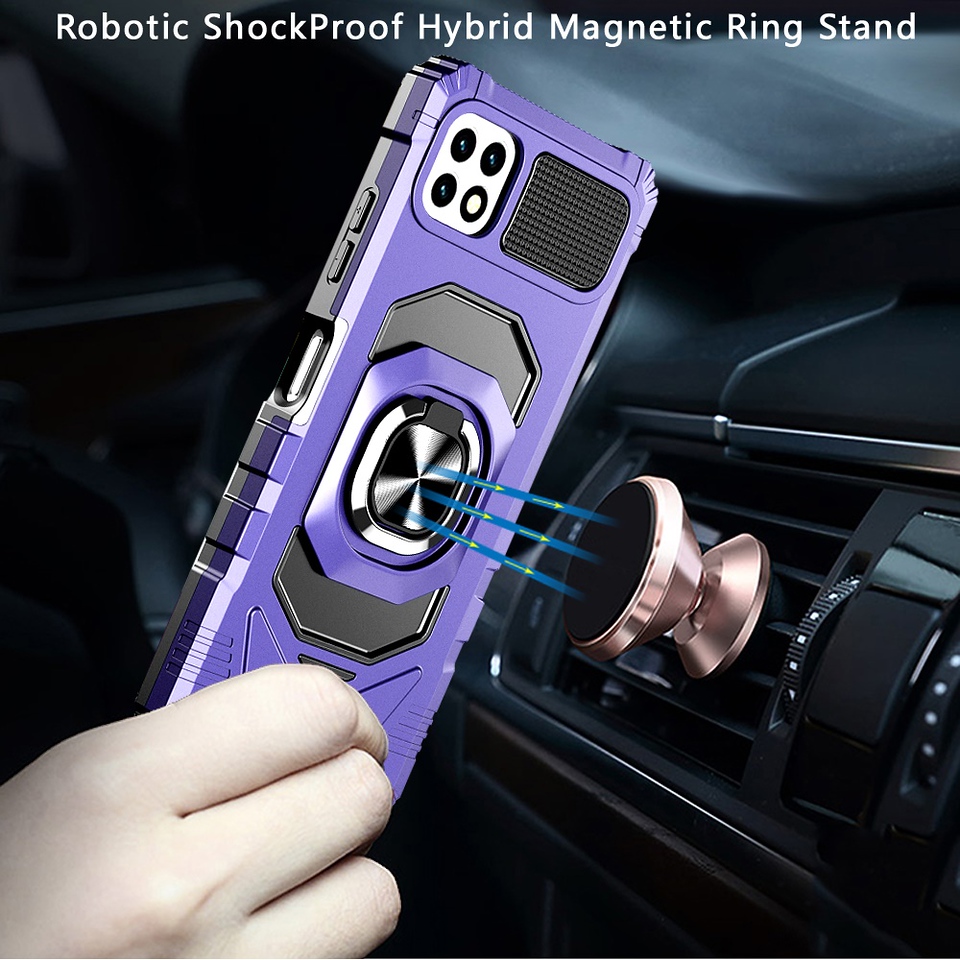 Für Samsung Galaxy S25 Ultra Hybrid Dual Layer Ring Ständer TPU Robust Case Hülle - Bild 53 von 80