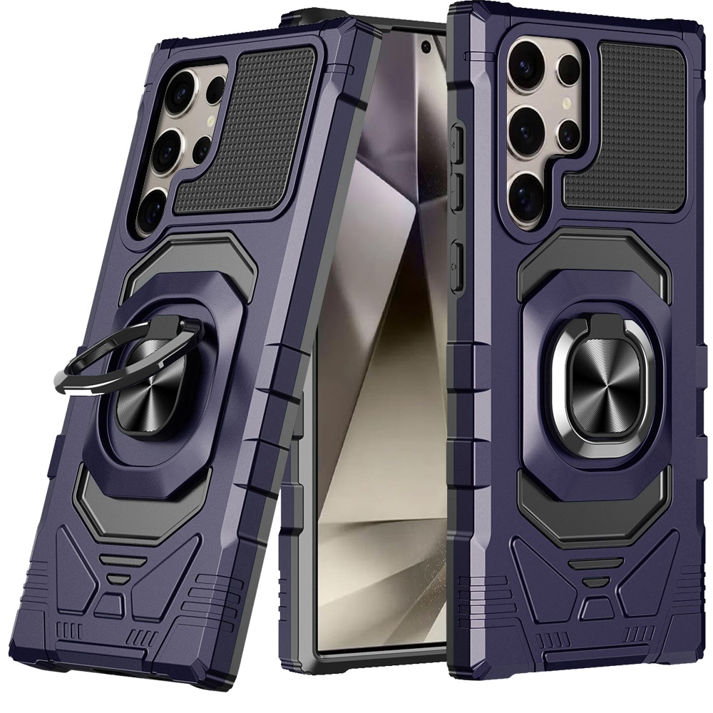Für Samsung Galaxy S25 Ultra Hybrid Dual Layer Ring Ständer TPU Robust Case Hülle - Bild 45 von 80