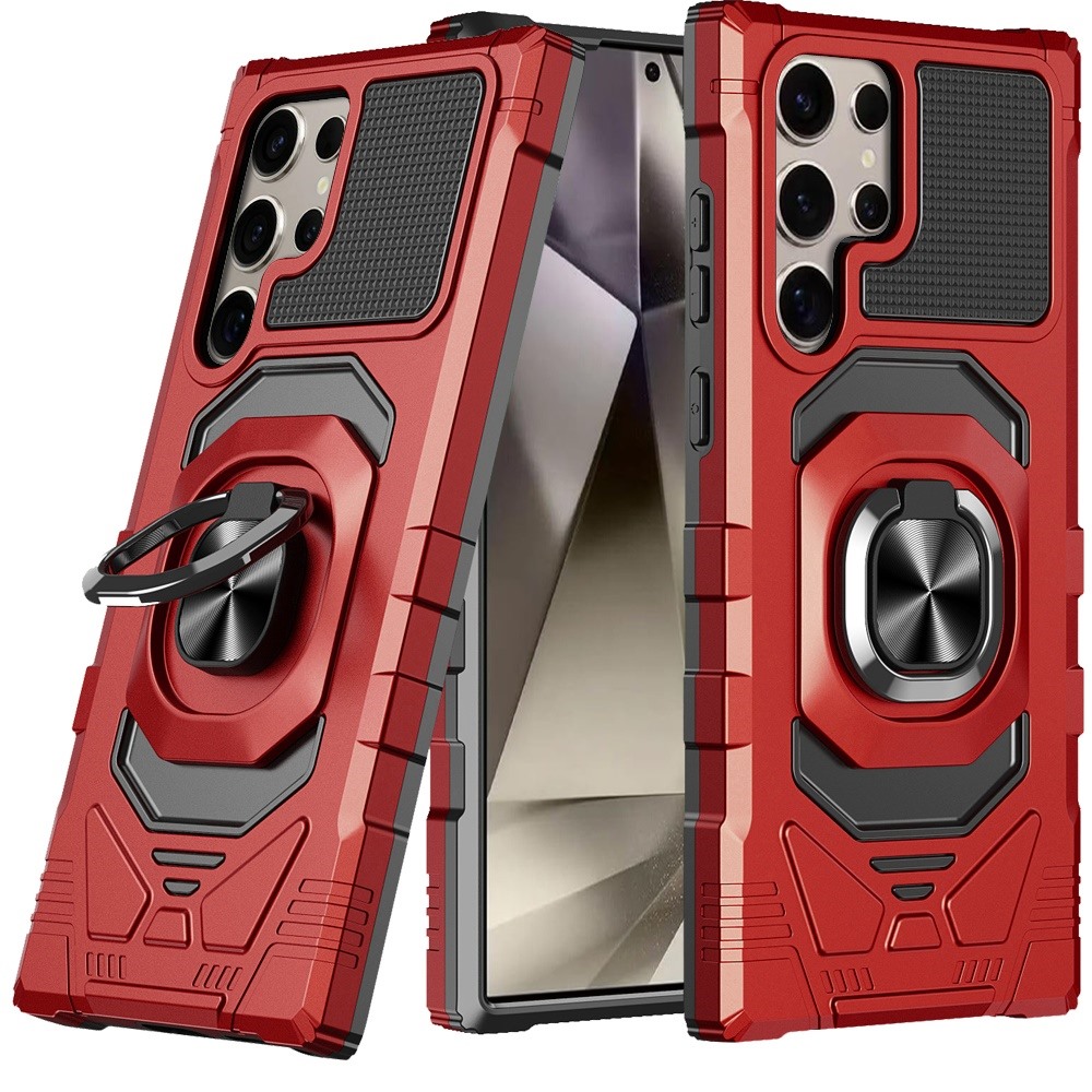 Für Samsung Galaxy S25 Ultra Hybrid Dual Layer Ring Ständer TPU Robust Case Hülle - Bild 33 von 80
