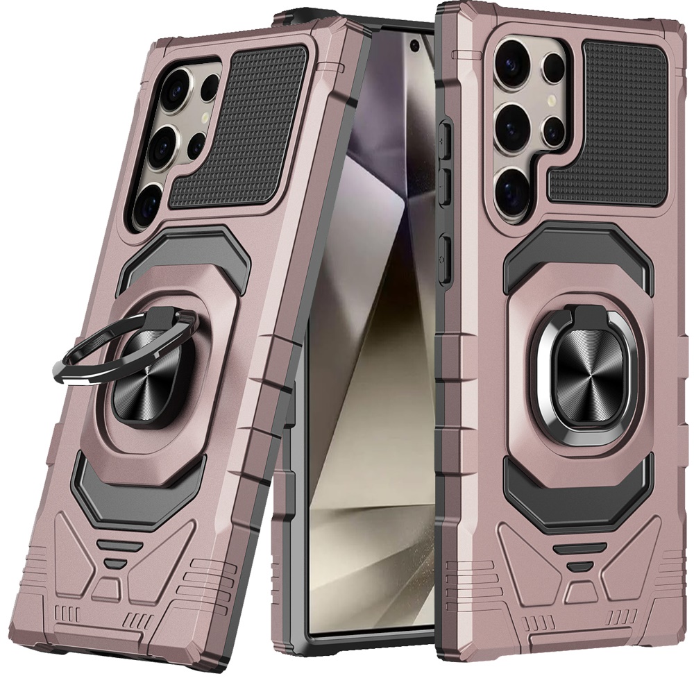 Für Samsung Galaxy S25 Ultra Hybrid Dual Layer Ring Ständer TPU Robust Case Hülle - Bild 57 von 80