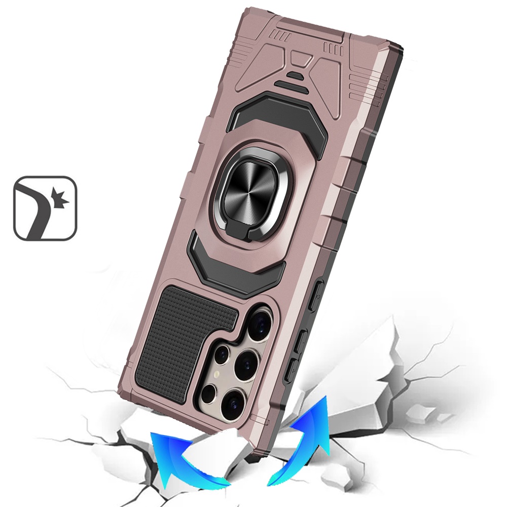 Für Samsung Galaxy S25 Ultra Hybrid Dual Layer Ring Ständer TPU Robust Case Hülle - Bild 58 von 80