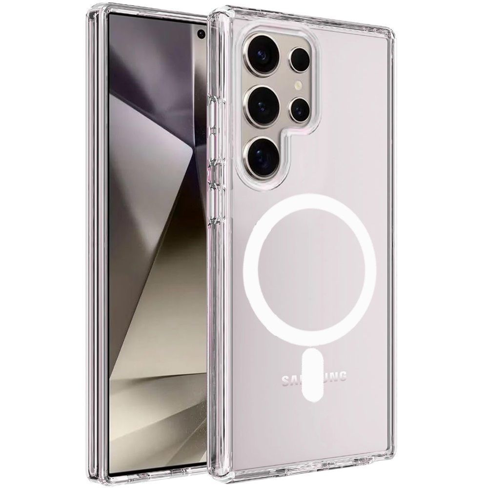 Für Samsung Galaxy S25 Ultra MagSafe Kompatibel Klar Gummi Hybrid Case Hülle - Bild 12 von 47