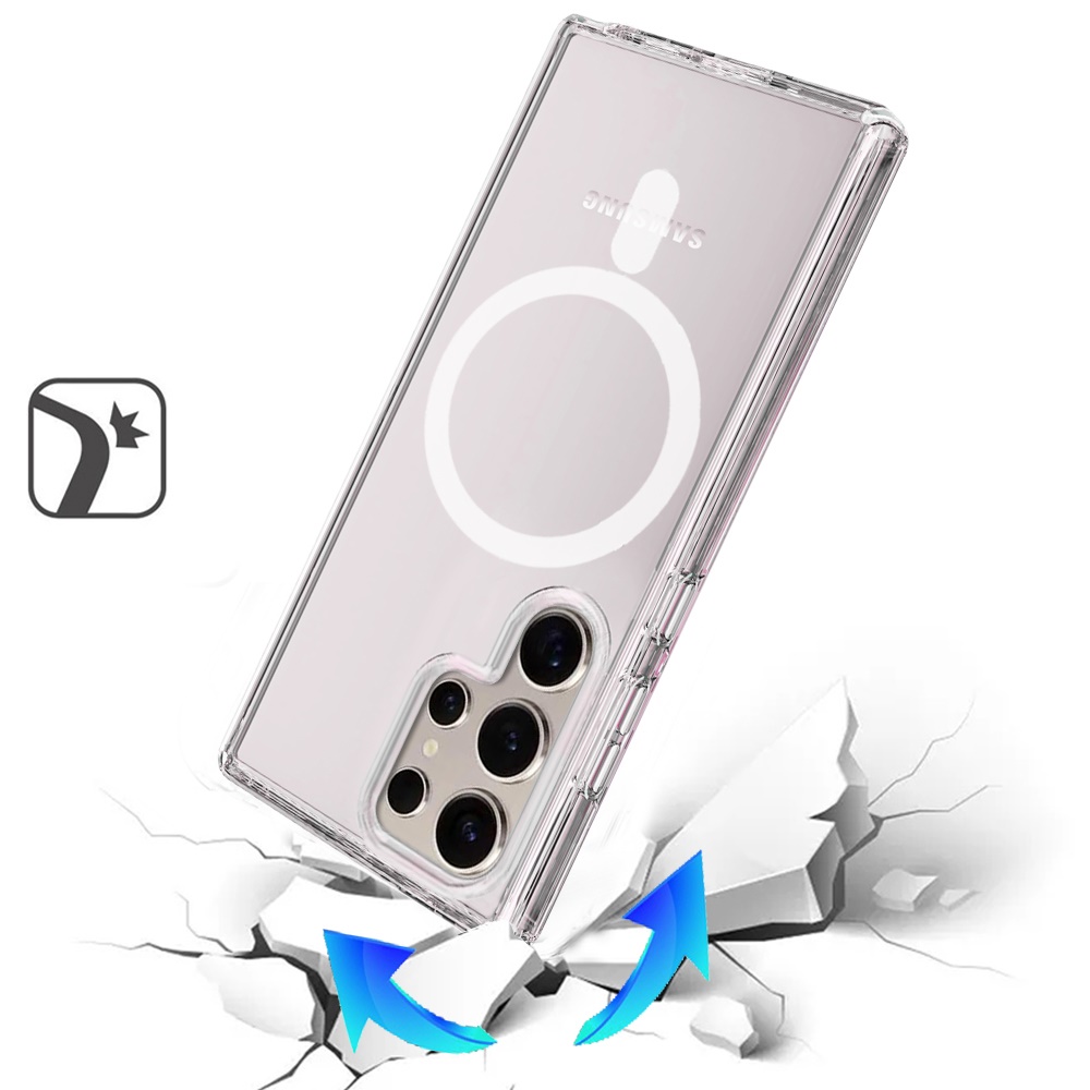Für Samsung Galaxy S25 Ultra MagSafe Kompatibel Klar Gummi Hybrid Case Hülle - Bild 14 von 47