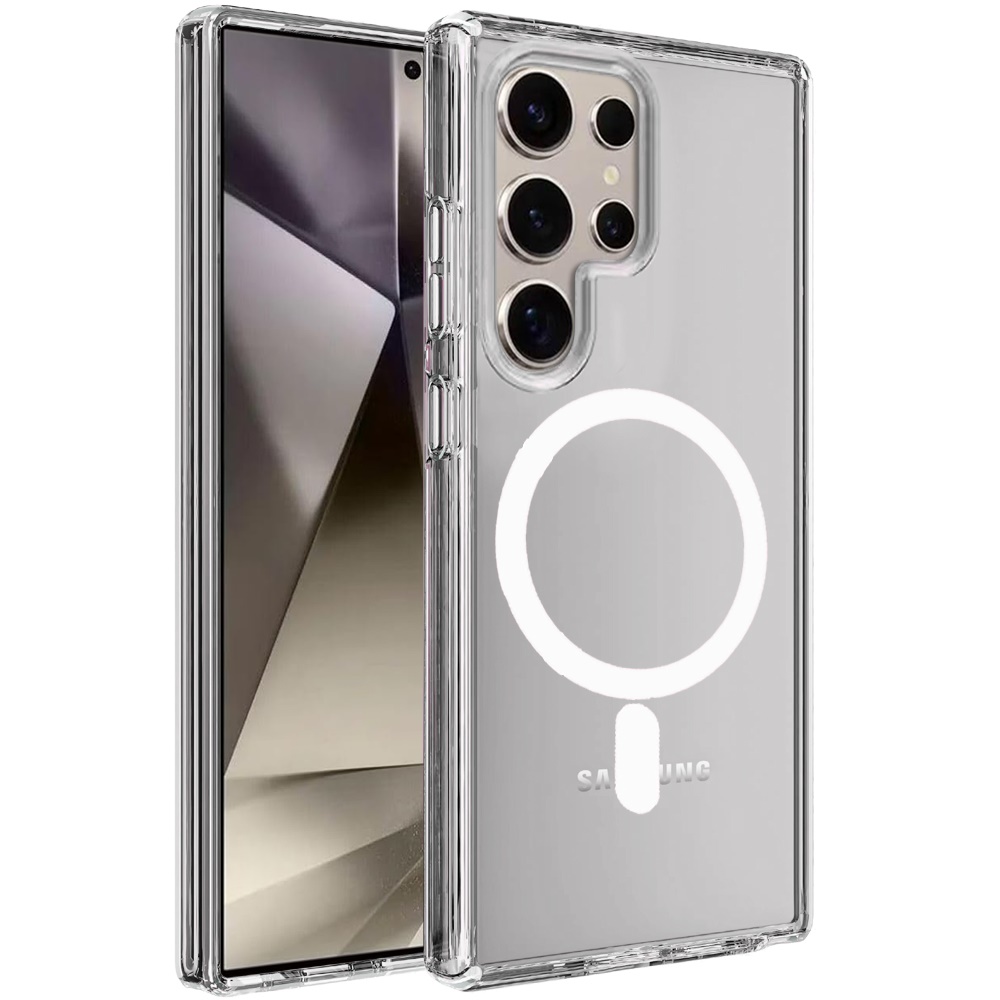 Für Samsung Galaxy S25 Ultra MagSafe Kompatibel Klar Gummi Hybrid Case Hülle - Bild 36 von 47