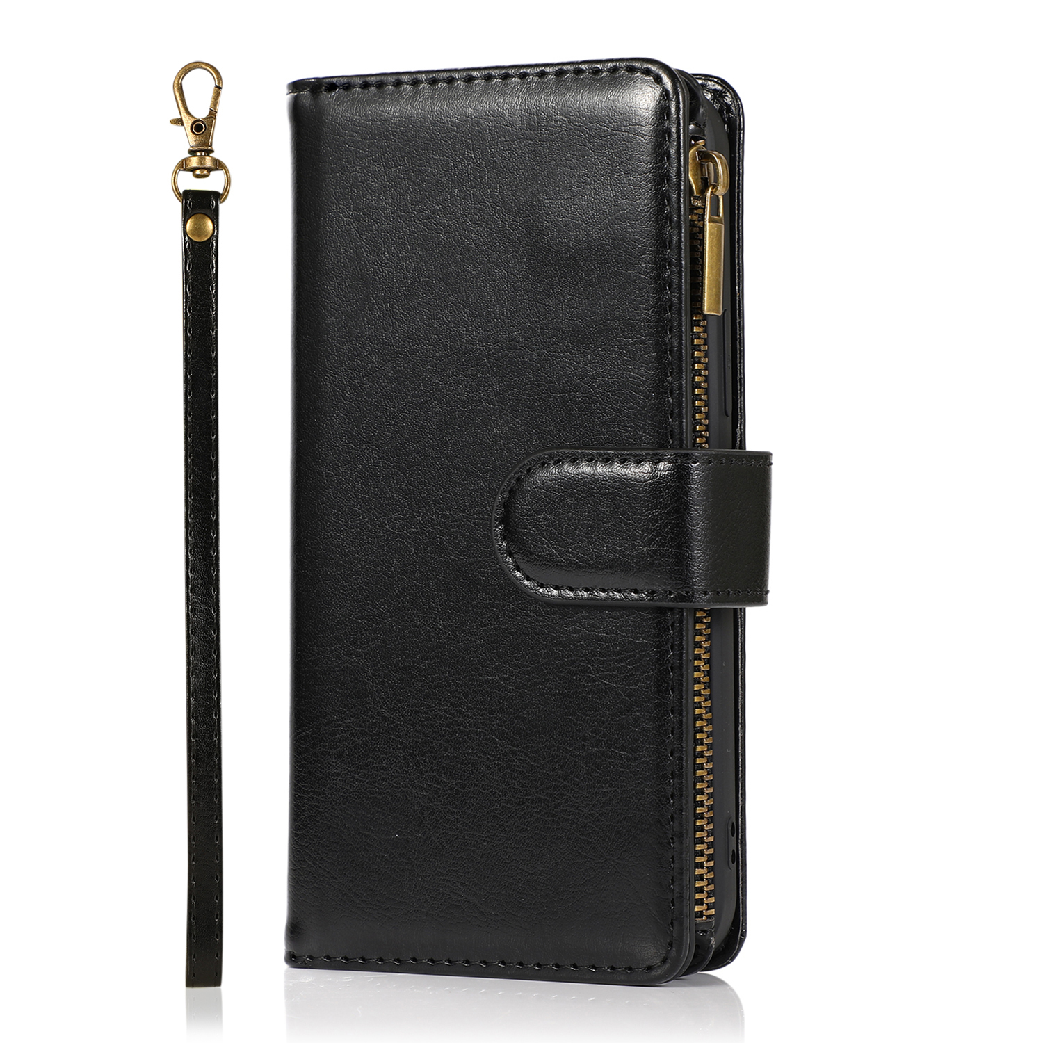 For Google Pixel 8 5G Leather Zipper Wallet 9 Cards ID Pocket Clutch Case Cover - Picture 12 of 48