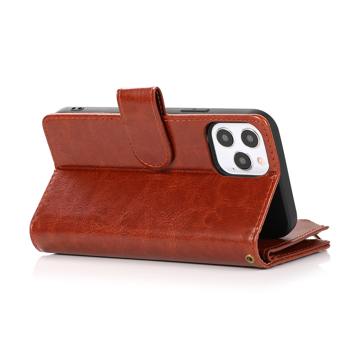 For Google Pixel 8 5G Leather Zipper Wallet 9 Cards ID Pocket Clutch Case Cover - Picture 23 of 48