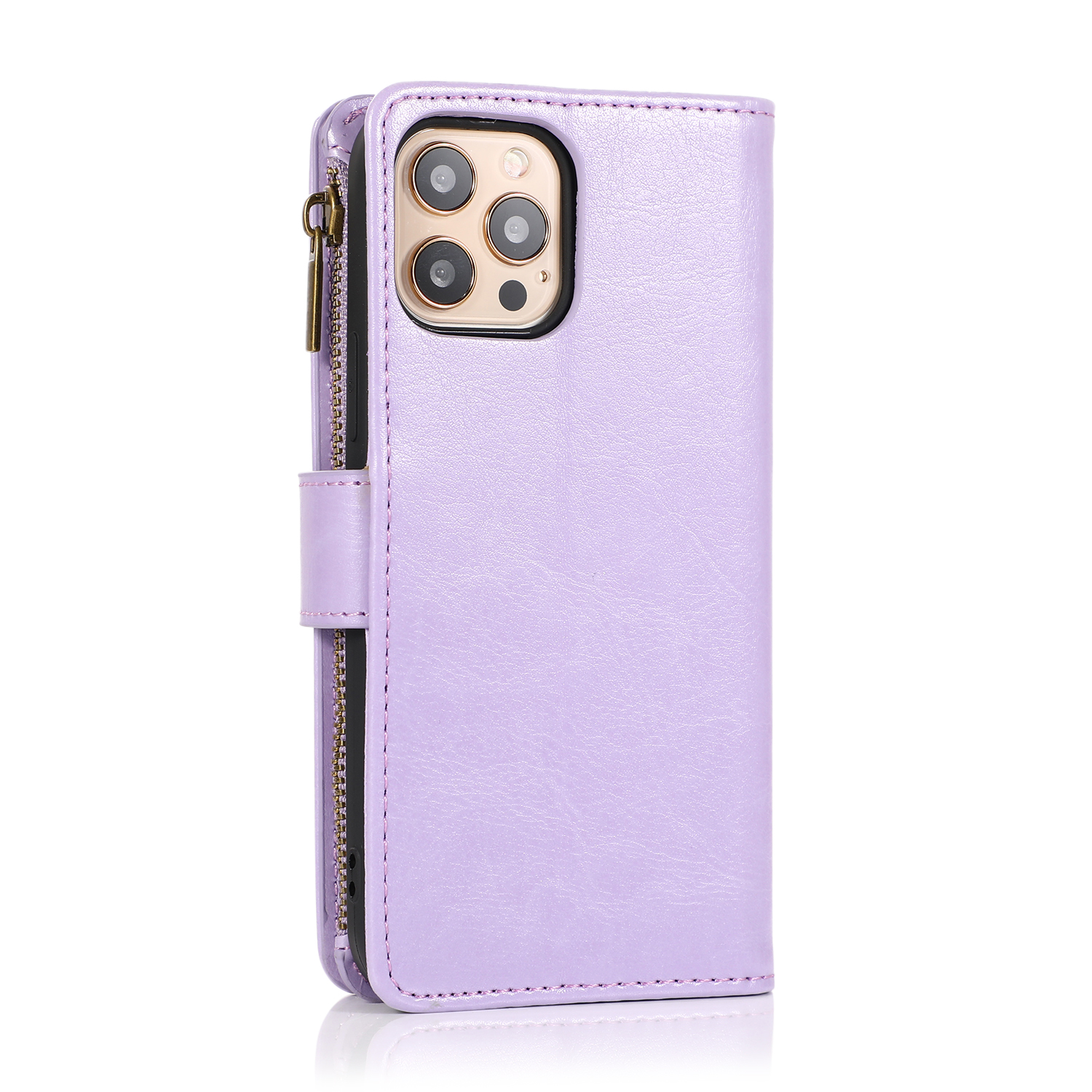 For Google Pixel 8 5G Leather Zipper Wallet 9 Cards ID Pocket Clutch Case Cover - Picture 32 of 48