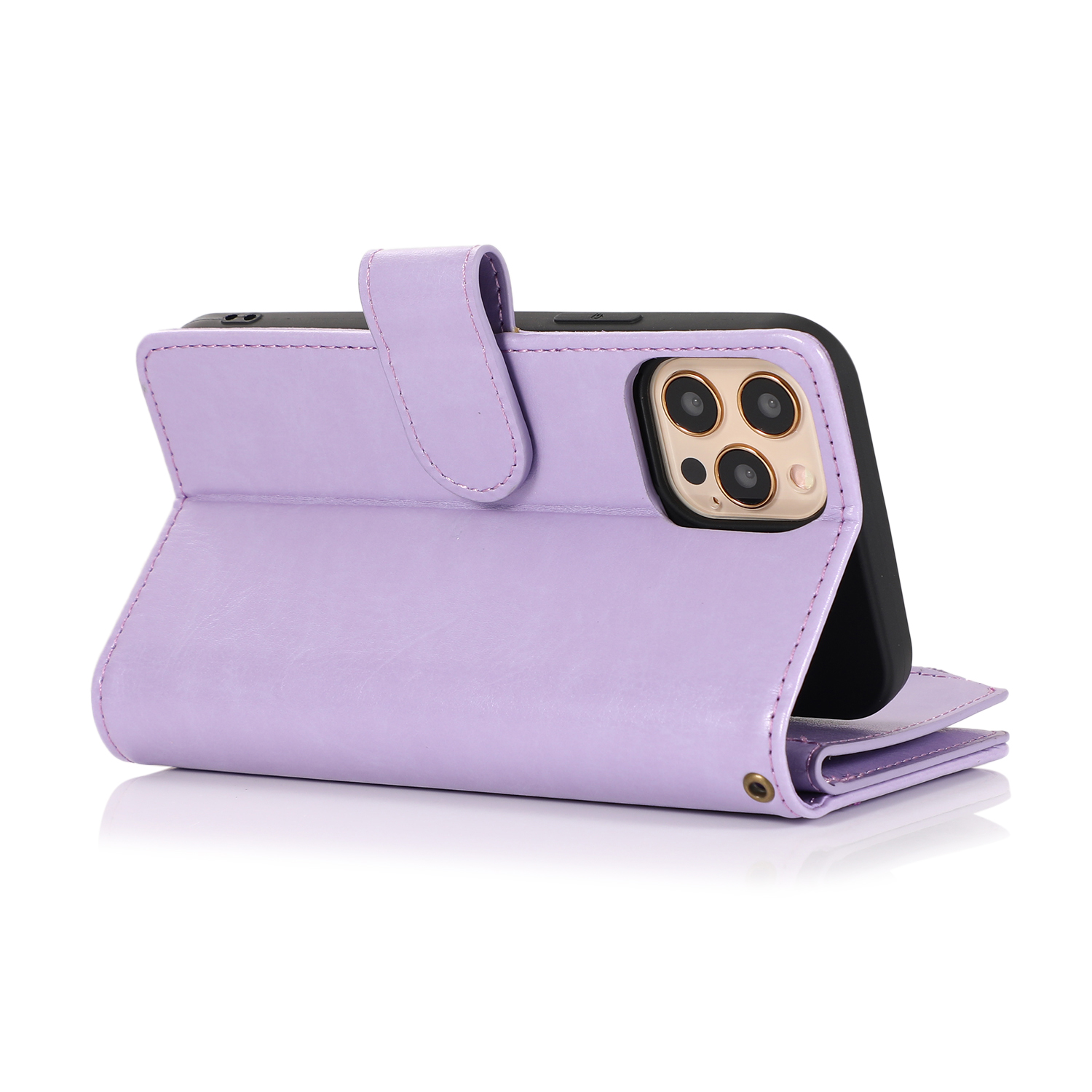 For Google Pixel 8 5G Leather Zipper Wallet 9 Cards ID Pocket Clutch Case Cover - Picture 31 of 48