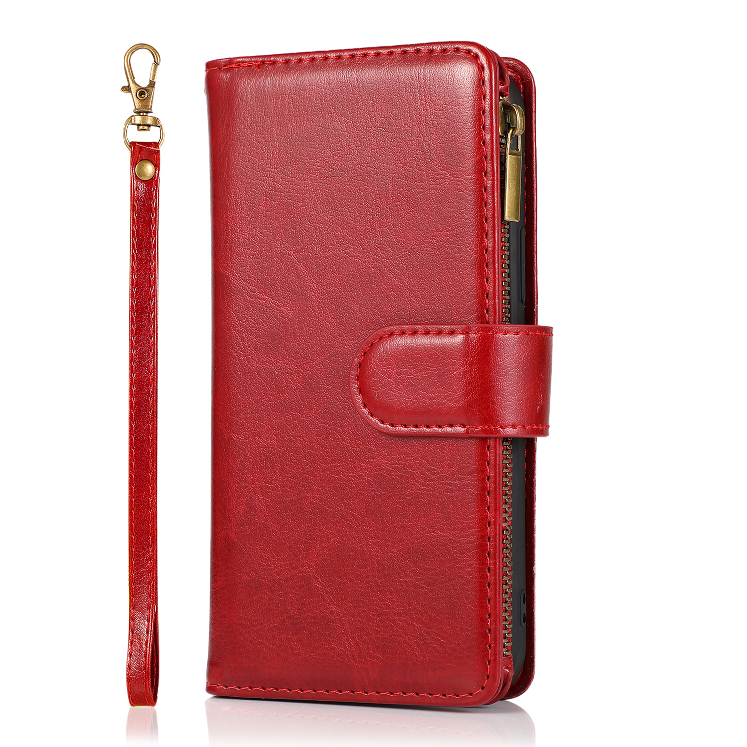 For Google Pixel 8 5G Leather Zipper Wallet 9 Cards ID Pocket Clutch Case Cover - Picture 36 of 48
