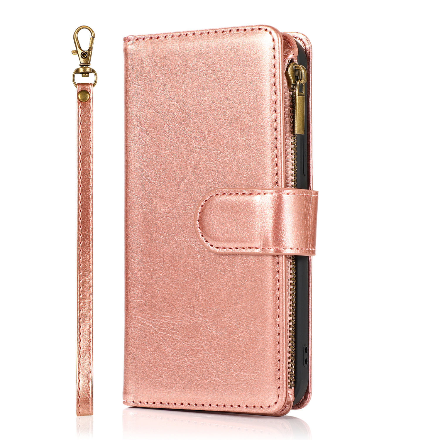 For Google Pixel 8 5G Leather Zipper Wallet 9 Cards ID Pocket Clutch Case Cover - Picture 44 of 48