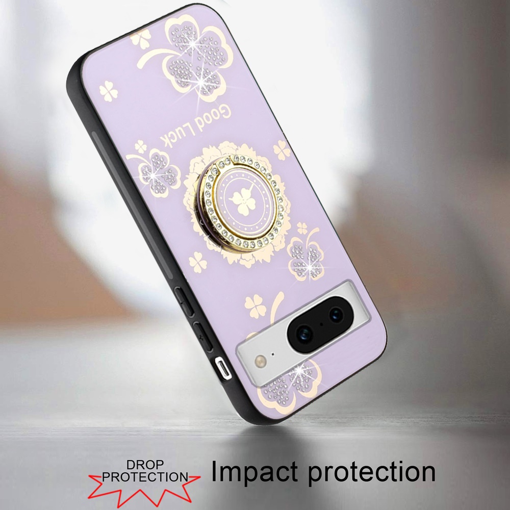 For Google Pixel 8 Diamond 3D Bling Sparkly Glitter Hybrid Ring Stand Case Cover - Picture 21 of 50