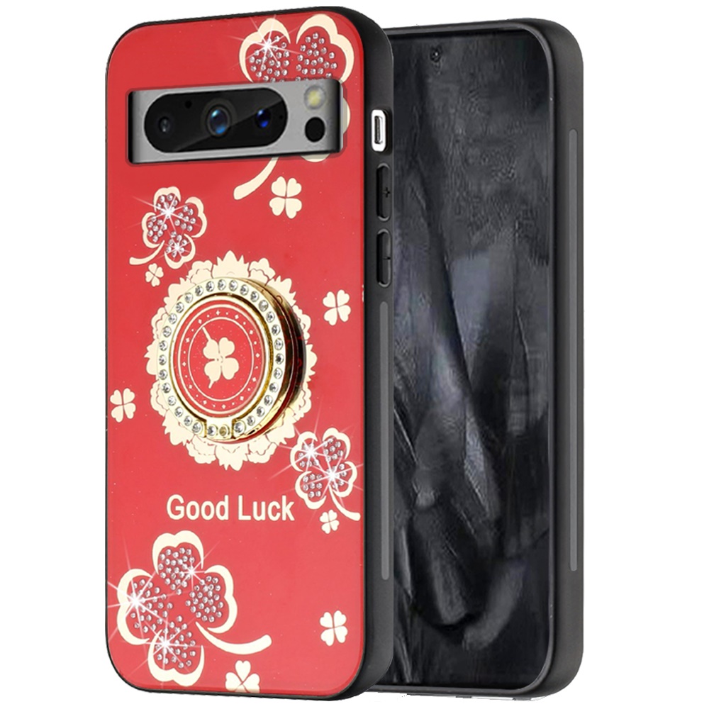 For Google Pixel 8 Diamond 3D Bling Sparkly Glitter Hybrid Ring Stand Case Cover - Picture 27 of 50