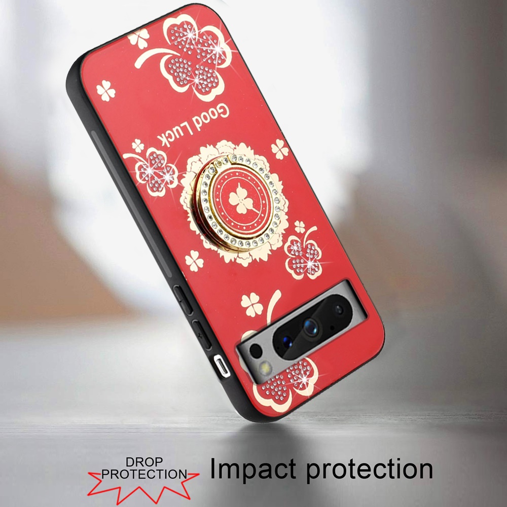 For Google Pixel 8 Diamond 3D Bling Sparkly Glitter Hybrid Ring Stand Case Cover - Picture 29 of 50