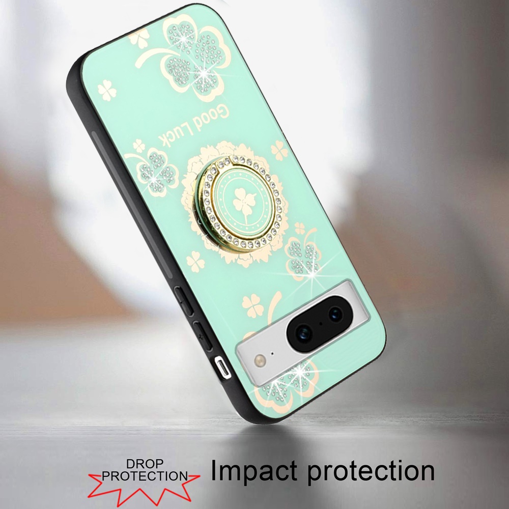 For Google Pixel 8 Diamond 3D Bling Sparkly Glitter Hybrid Ring Stand Case Cover - Picture 37 of 50