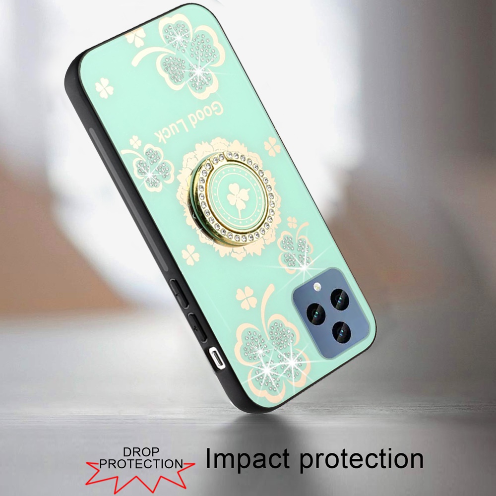 For Google Pixel 8 Diamond 3D Bling Sparkly Glitter Hybrid Ring Stand Case Cover - Picture 42 of 50