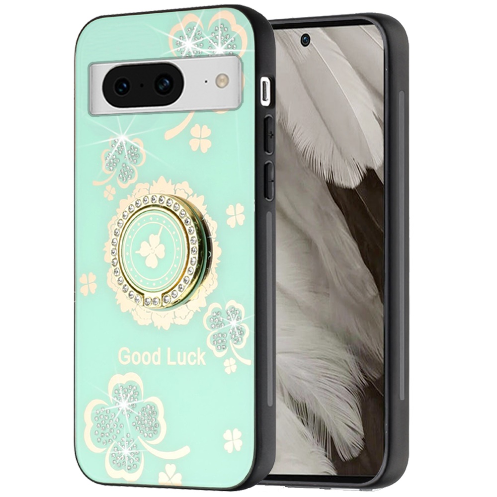 For Google Pixel 8 Diamond 3D Bling Sparkly Glitter Hybrid Ring Stand Case Cover - Picture 35 of 50