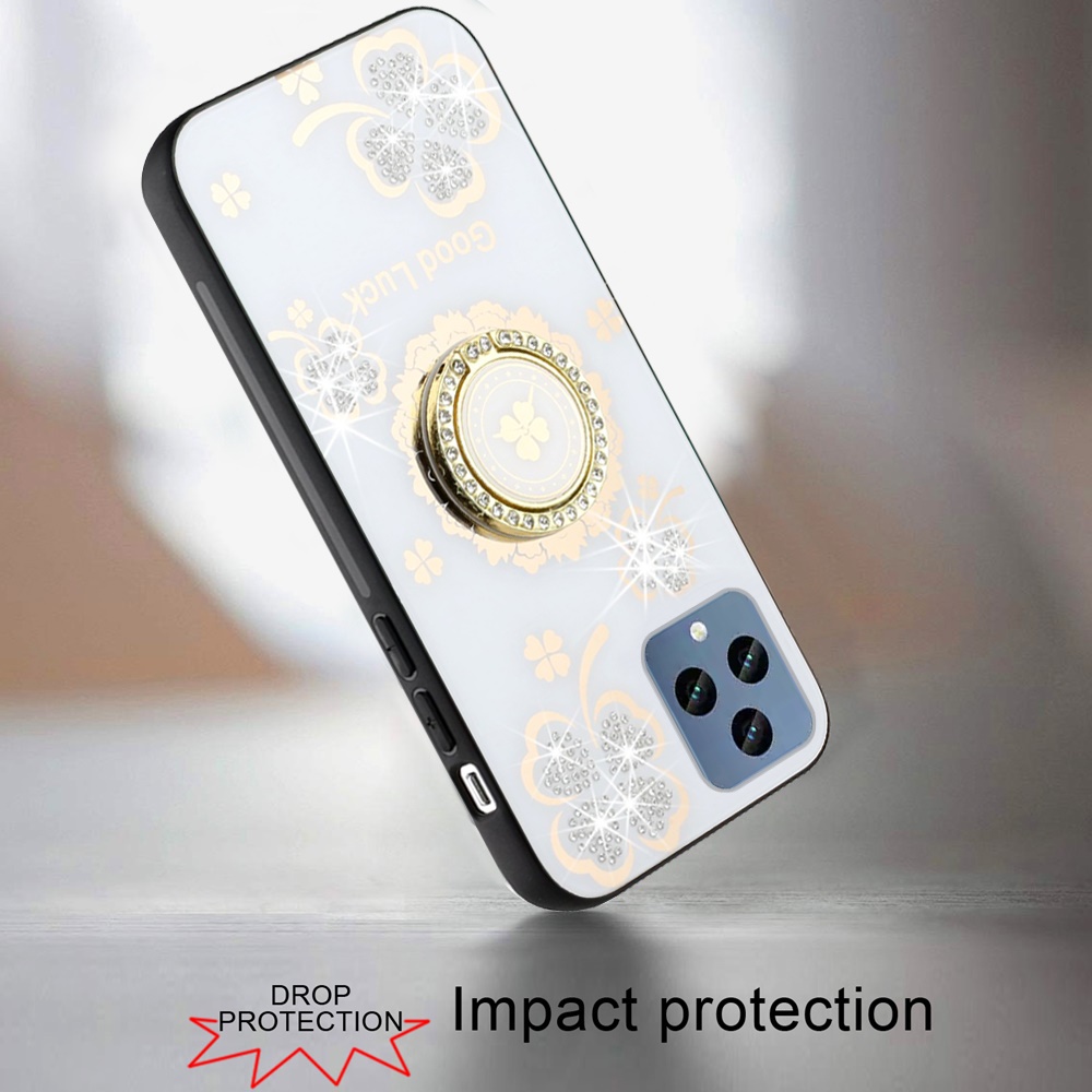 For Google Pixel 8 Diamond 3D Bling Sparkly Glitter Hybrid Ring Stand Case Cover - Picture 50 of 50