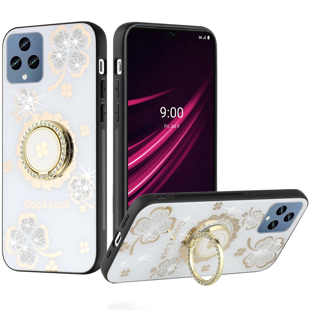 For Google Pixel 8 Diamond 3D Bling Sparkly Glitter Hybrid Ring Stand Case Cover - Picture 48 of 50