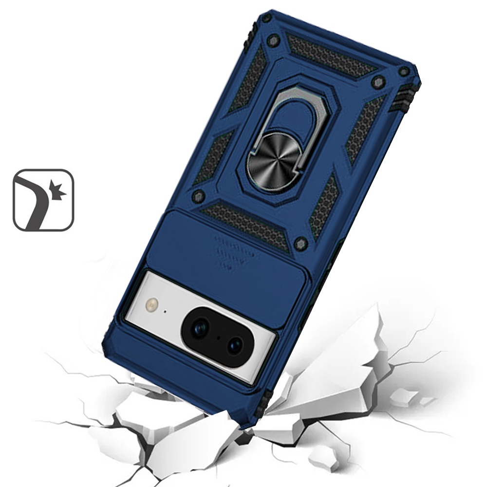 For Google Pixel 8 Pro 5G Hybrid Camera Lens Protection & Ring Stand Case Cover - 第 22/61 張圖片