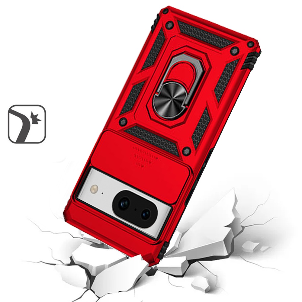 For Google Pixel 8 Pro 5G Hybrid Camera Lens Protection & Ring Stand Case Cover - 第 32/61 張圖片