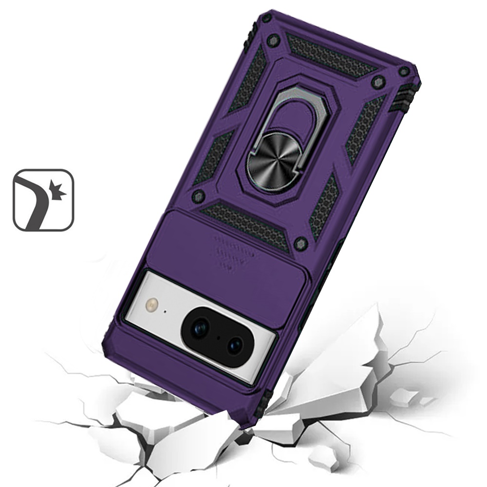 For Google Pixel 8 Pro 5G Hybrid Camera Lens Protection & Ring Stand Case Cover - 第 52/61 張圖片
