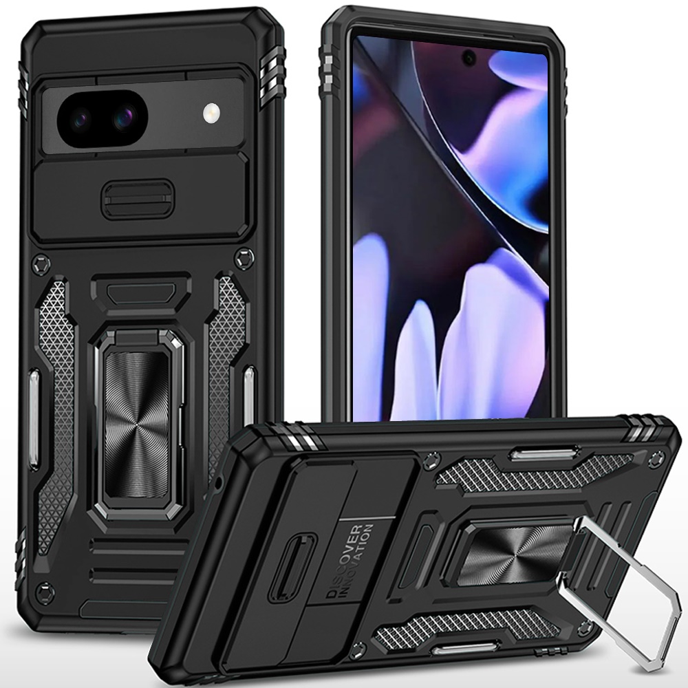 For Google Pixel 9A Hybrid Ring Stand Shockproof & Camera Window Case Cover - Picture 12 of 59