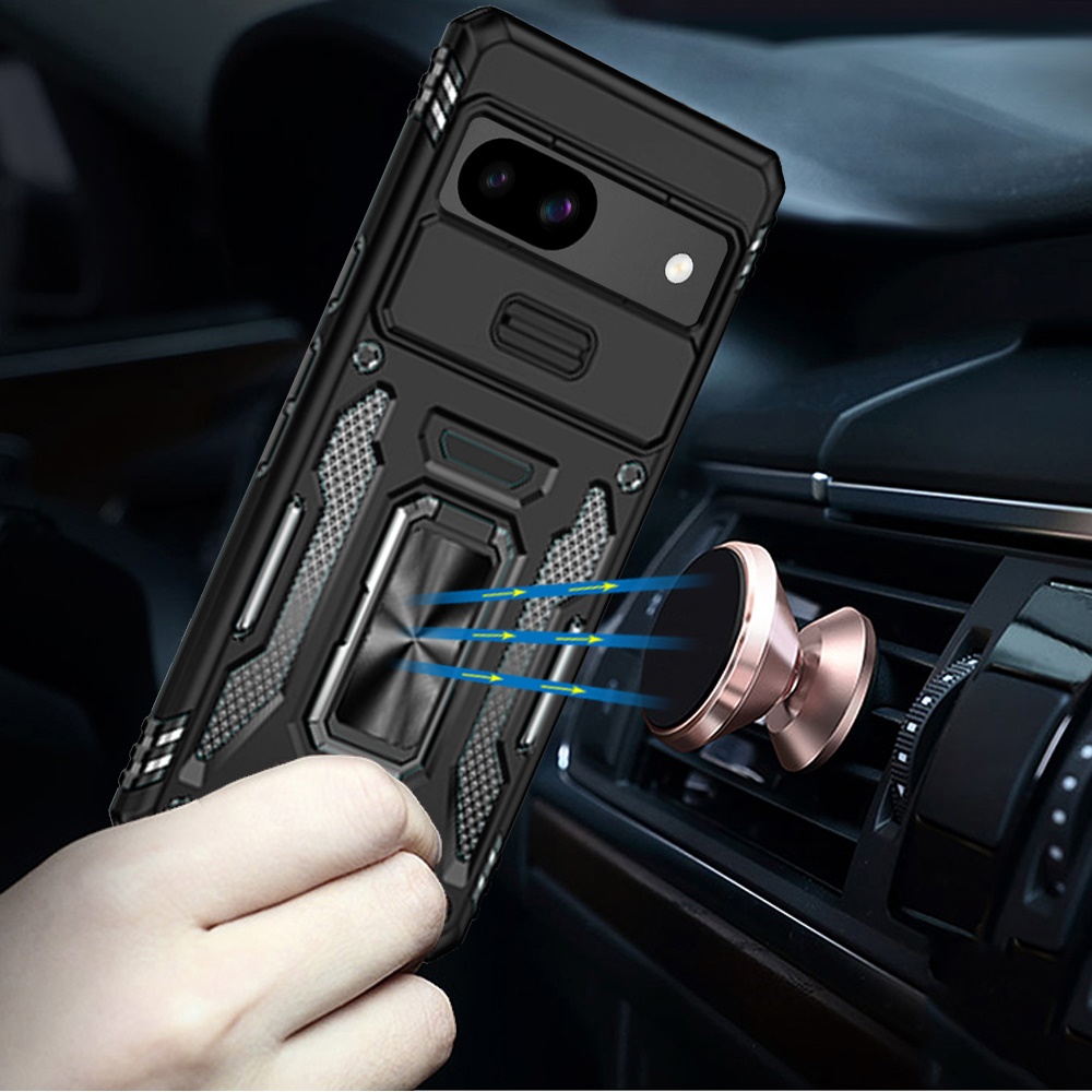 For Google Pixel 9A Hybrid Ring Stand Shockproof & Camera Window Case Cover - Picture 14 of 59
