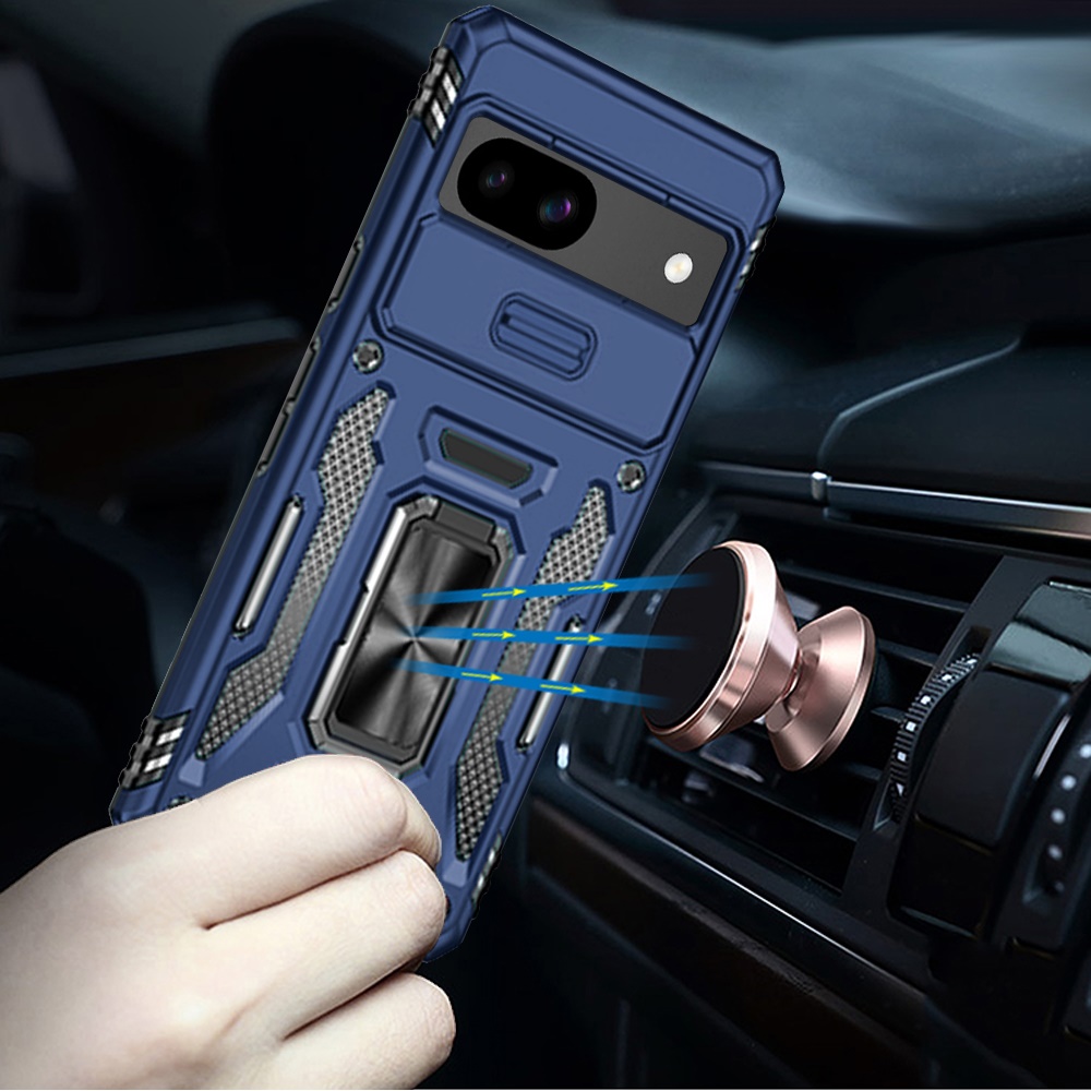 For Google Pixel 9A Hybrid Ring Stand Shockproof & Camera Window Case Cover - Picture 32 of 59
