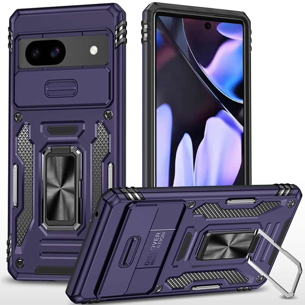 For Google Pixel 9A Hybrid Ring Stand Shockproof & Camera Window Case Cover - Picture 50 of 59