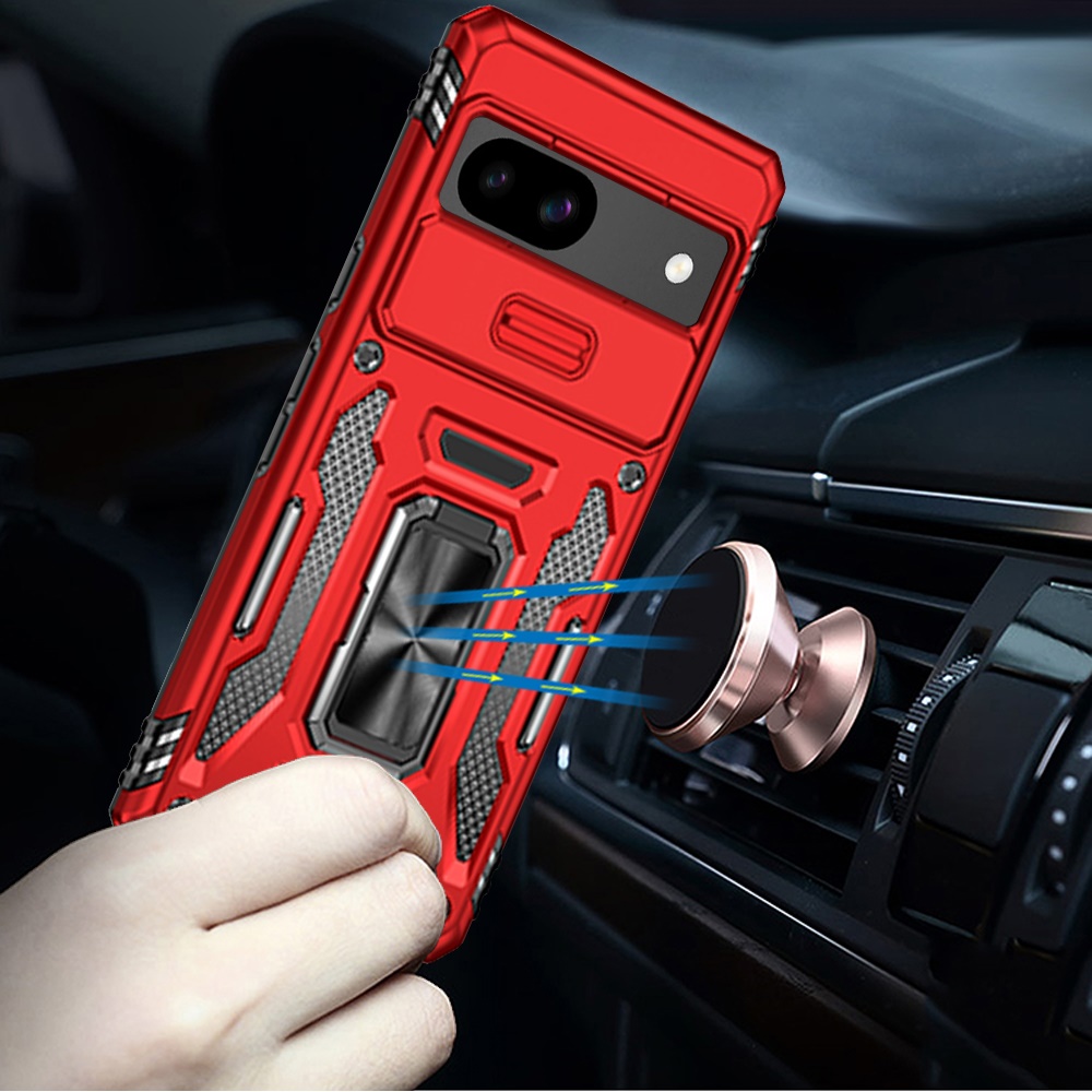 For Google Pixel 9A Hybrid Ring Stand Shockproof & Camera Window Case Cover - Picture 22 of 59