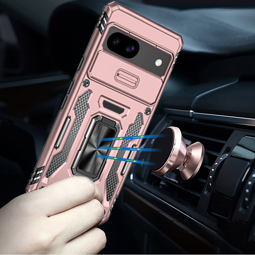 For Google Pixel 9A Hybrid Ring Stand Shockproof & Camera Window Case Cover - Picture 42 of 59