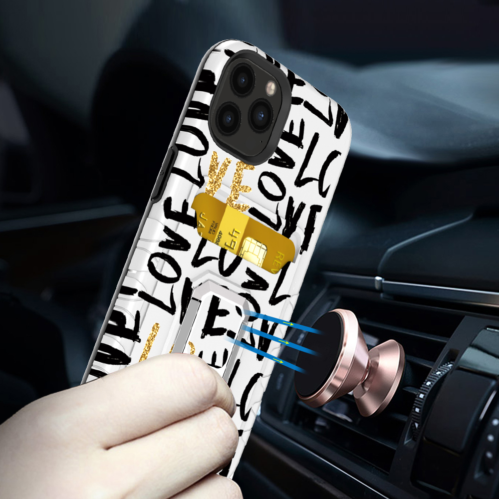For Apple iPhone 11 (6.1") Stylish Wallet Designed with Card Holder Case Cover - Picture 19 of 36