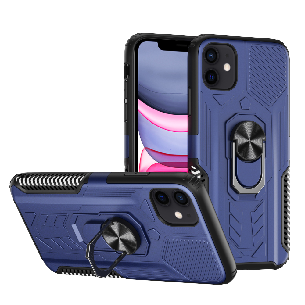 Custodia per Apple iPhone 11 (6,1") ibrida resistente 2 in 1 supporto anello rigido - Foto 20 di 36